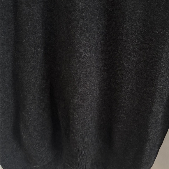 LL Bean Vintage Heather Charcoal Gray 100% Lambs Wool Crewneck Sweater Sz Large - Picture 6 of 7